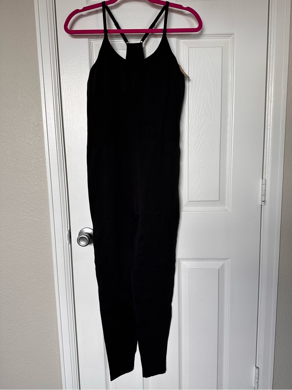 PINK Black Strappy Back Jumpsuit